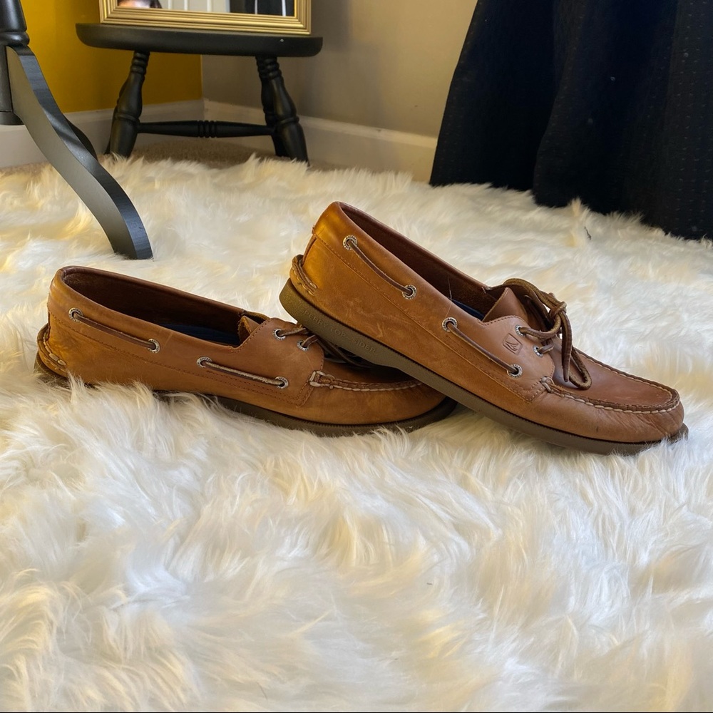 Sperry Top Sider Mens Leather Original Boat Shoes 12